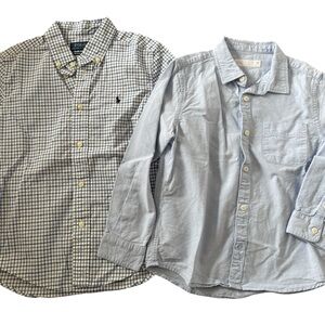 Men's Blue and Checkered Shirts